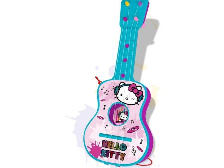 Guitare pour Enfant Hello Kitty Bleu Rose 4 Cordes Hot on Sale