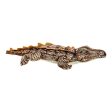 Peluche DKD Home Decor Marron Polyester Crocodile (46 x 22 x 8 cm) Cheap