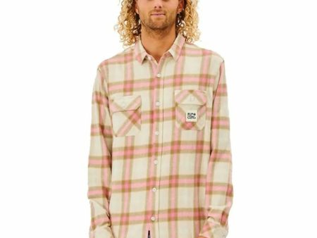 Chemise à manches longues homme Rip Curl Salt Walter Culture Beige Online now