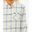 Chemise à manches longues homme Rip Curl Checked in Flannel Franela Blanc on Sale