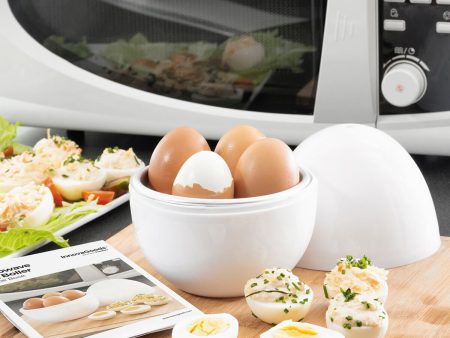 Cuiseur à Oeufs pour Micro-ondes avec Livre de Recettes Boilegg InnovaGoods For Cheap