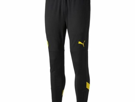 Pantalon de Survêtement pour Adultes Puma Borussia Dortmund Noir Football Homme Sale