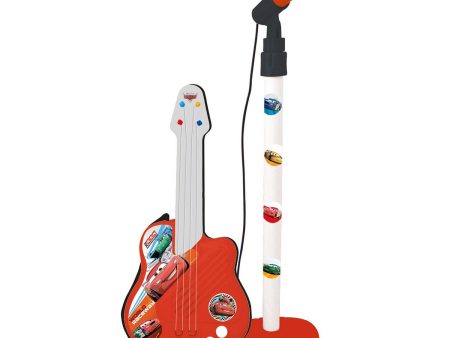 Jouet musical Cars Microphone Rouge Guitare pour Enfant on Sale