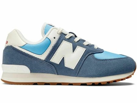 Chaussures de Sport pour Enfants New Balance 574 Lifestyle Bleu Discount