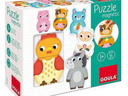 Puzzle en Bois Personnalisable Goula Diset (12 pcs) Discount