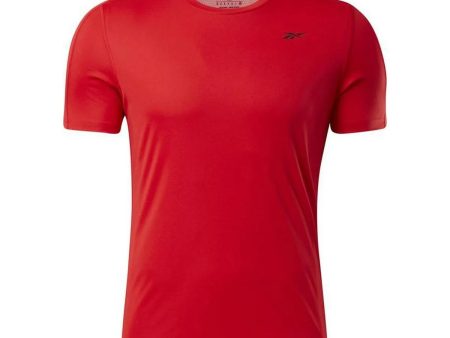 Maillot de Corps de Sport à Manches Coupe Reebok Workout Ready Rouge on Sale